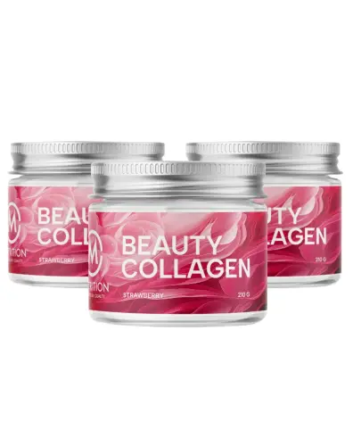 Big Buy: 3 kpl M-Nutrition Beauty Collagen, Strawberry (630 g)