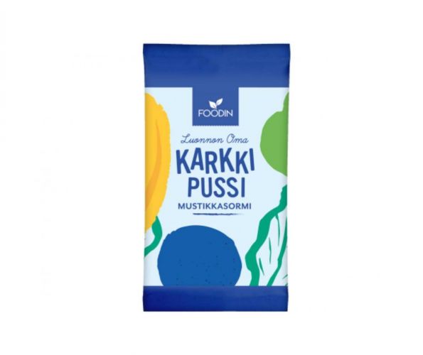 FOODIN Karkkipussi, Mustikkasormi, 40 g