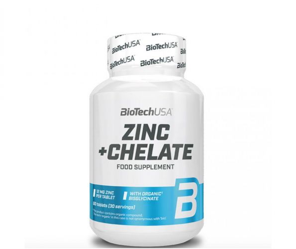 BioTechUSA Zinc + Chelate, 60 tabl.