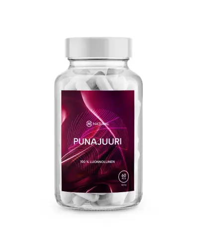 M-Natural Punajuuri, 60 kaps.