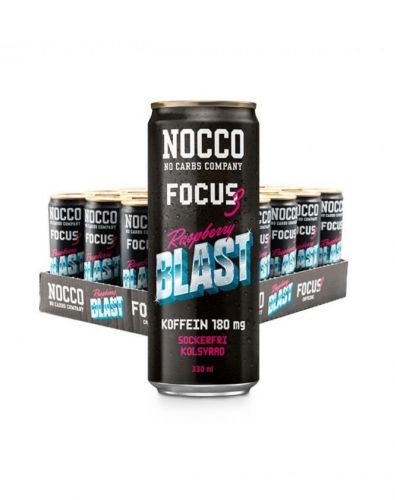 NOCCO FOCUS 3 Raspberry Blast, 24 tlk