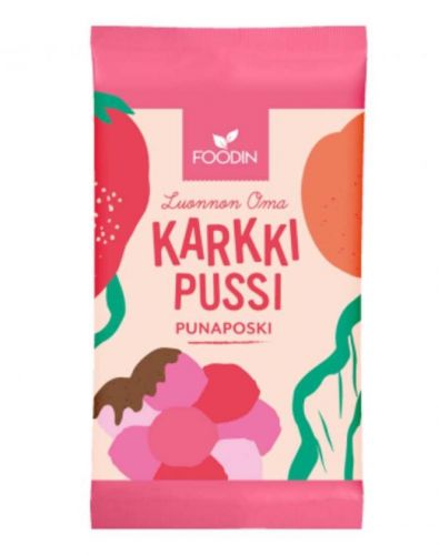 FOODIN Karkkipussi, Punaposki, 40 g