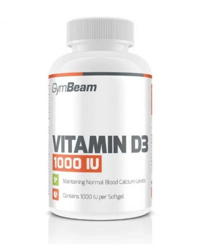 GymBeam Vitamin D3, 1000IU, 60 kaps.