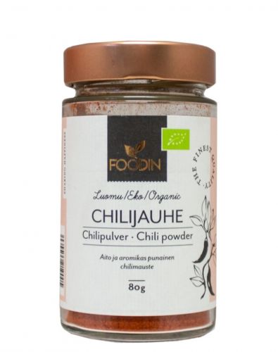 FOODIN Chilijauhe, luomu, 80 g