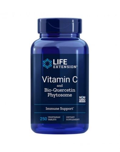 LifeExtension Vitamin C + Bio-Quercetin, 60 tabl.